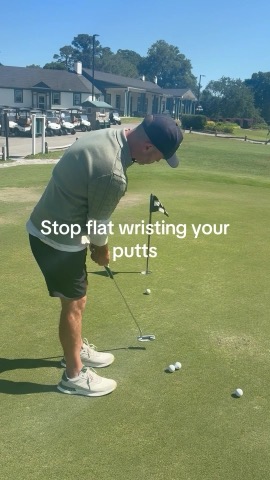 Kevin Keding golf clip: Stop flat-wristing your putts